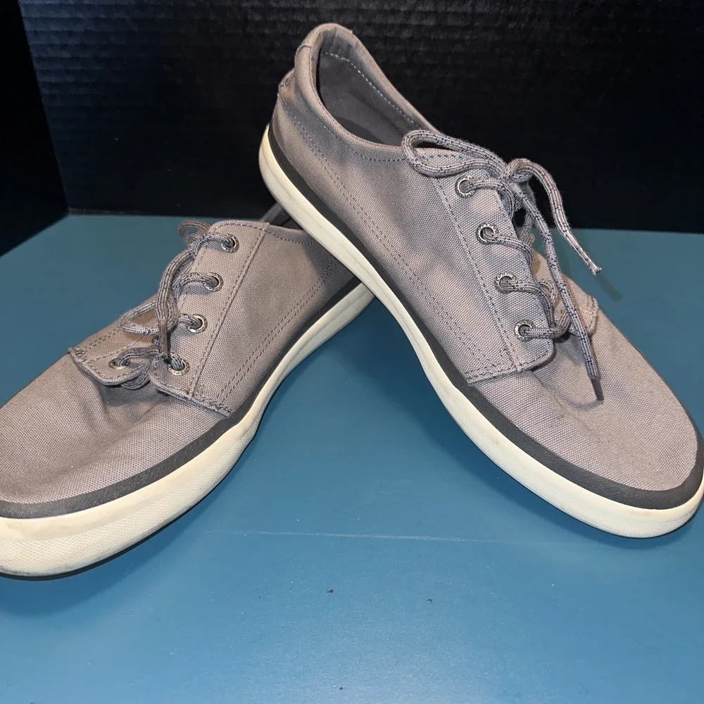 Men's SPERRY TOP‎ SIDERS Gray Boat Shoes 10.5